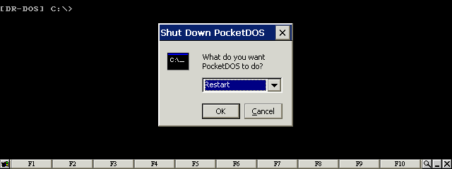 Restart PocketDOS