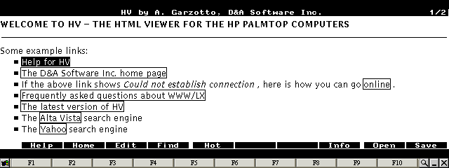 HV (HP200LX HTML viewer)