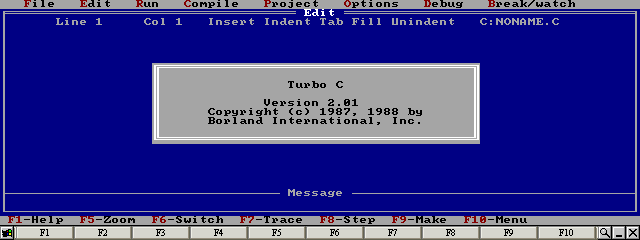 Turbo C 2.01