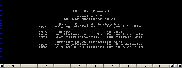 VIM for DOS (VI clone)