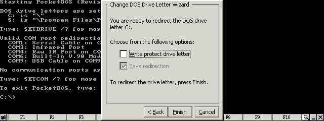 Clear all checkboxes and press the Finish  button