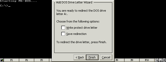 Clear all checkboxes and press the Finish  button