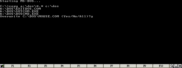 Press the &apos;Y&apos; key when prompted to overwrite any files