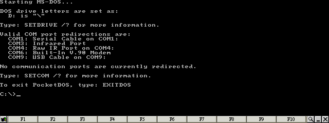 MS-DOS is now running