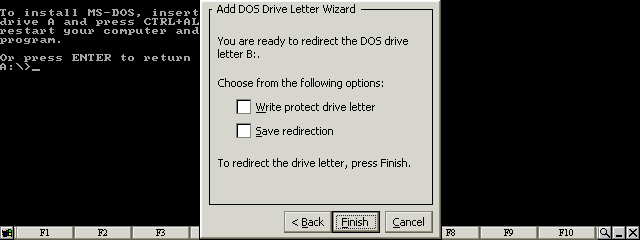Clear all checkboxes and press the Finish  button